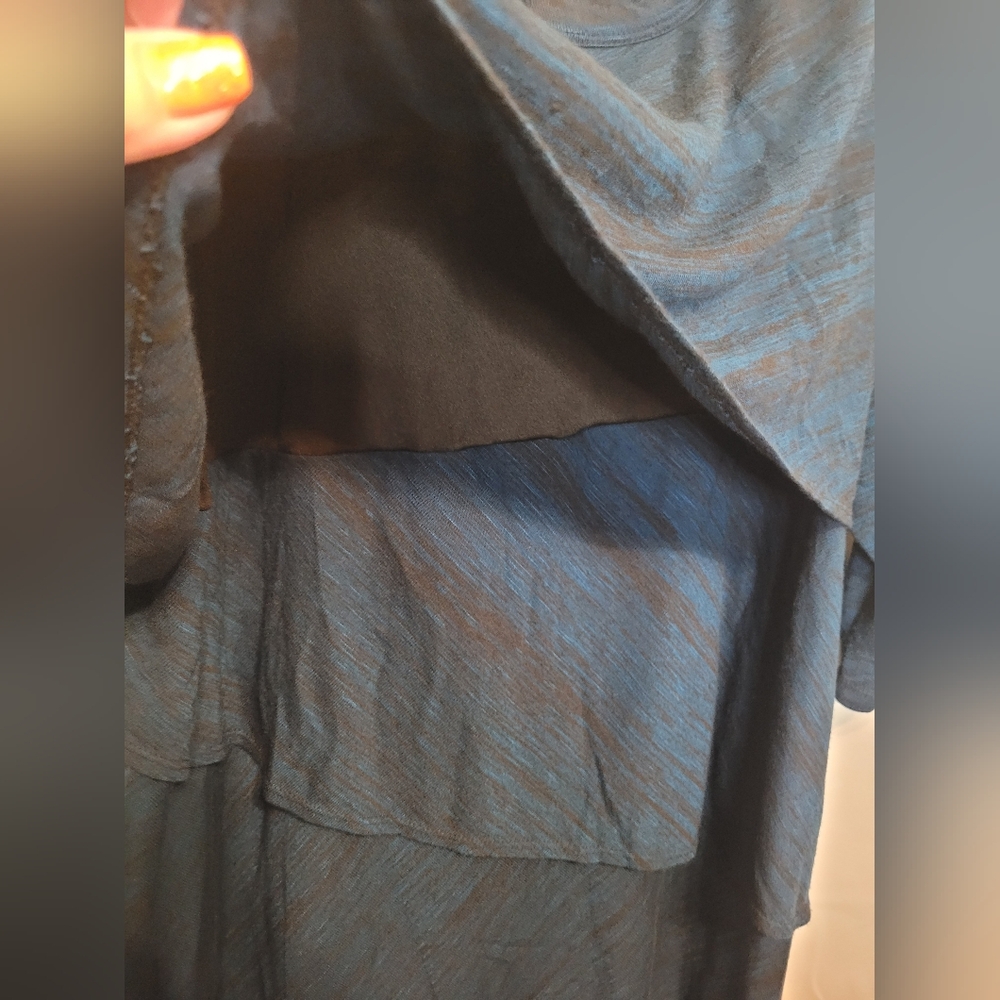 Faded Glory 3x 22w-24w blue and black shirt - Picture 5 of 7